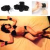 Sensual Set of Bed Restraint Kit Wrist and Ankle Cuffs