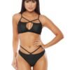 Free Size Black See Through Lingerie Set - LS-06015