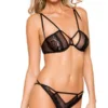 Free Size Black Full Coverage Lingerie Set - LS-06207