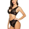 Free Size Black High Waist Lingerie Set - LS-06043