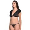Free Size Black See Through Lingerie Set - LS-06099