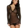Free Size Black  Chemise - CH-80022