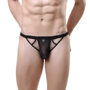 Sheer Sexy Men Lingerie Pouch Thong – 07026